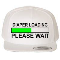 Diaper Loading Please Wait Wool Snapback Cap