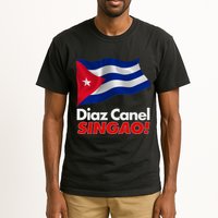 Diaz Canel Singao! Cuban Flag Tall T-Shirt
