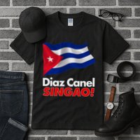 Diaz Canel Singao! Cuban Flag Tall T-Shirt