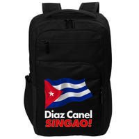 Diaz Canel Singao! Cuban Flag Impact Tech Backpack
