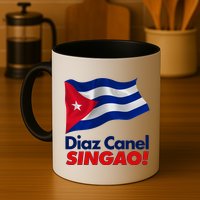 Diaz Canel Singao! Cuban Flag Mug