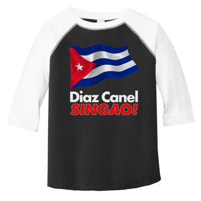Diaz Canel Singao! Cuban Flag Toddler Fine Jersey T-Shirt