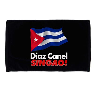 Diaz Canel Singao! Cuban Flag Microfiber Hand Towel