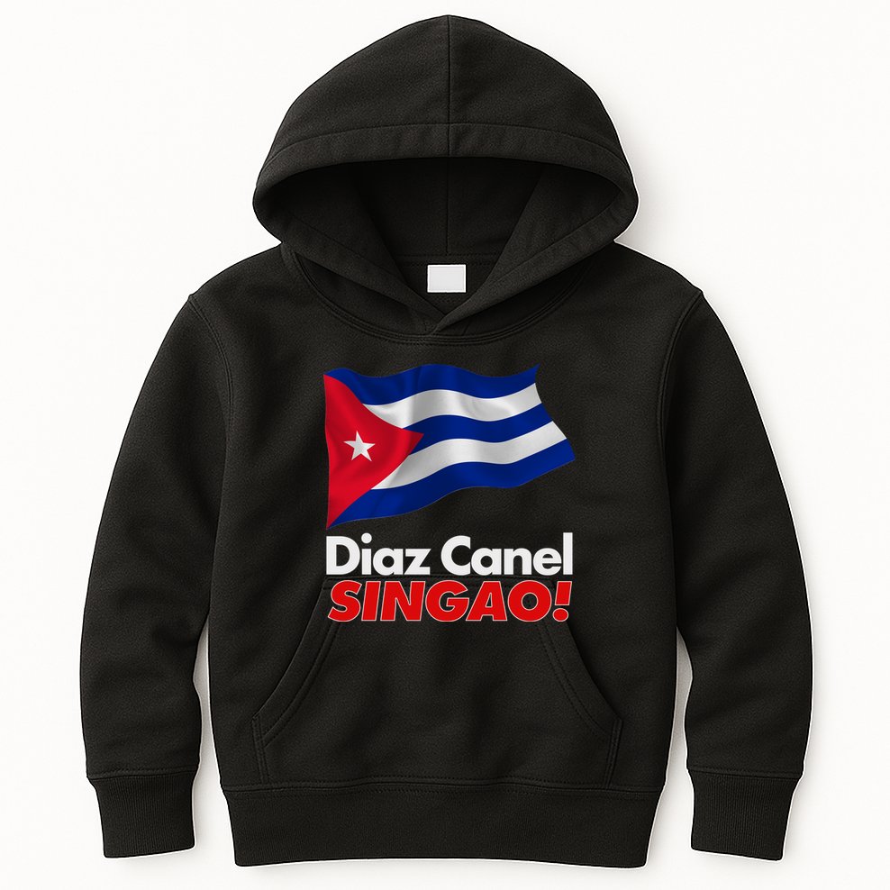 Diaz Canel Singao! Cuban Flag Kids Hoodie