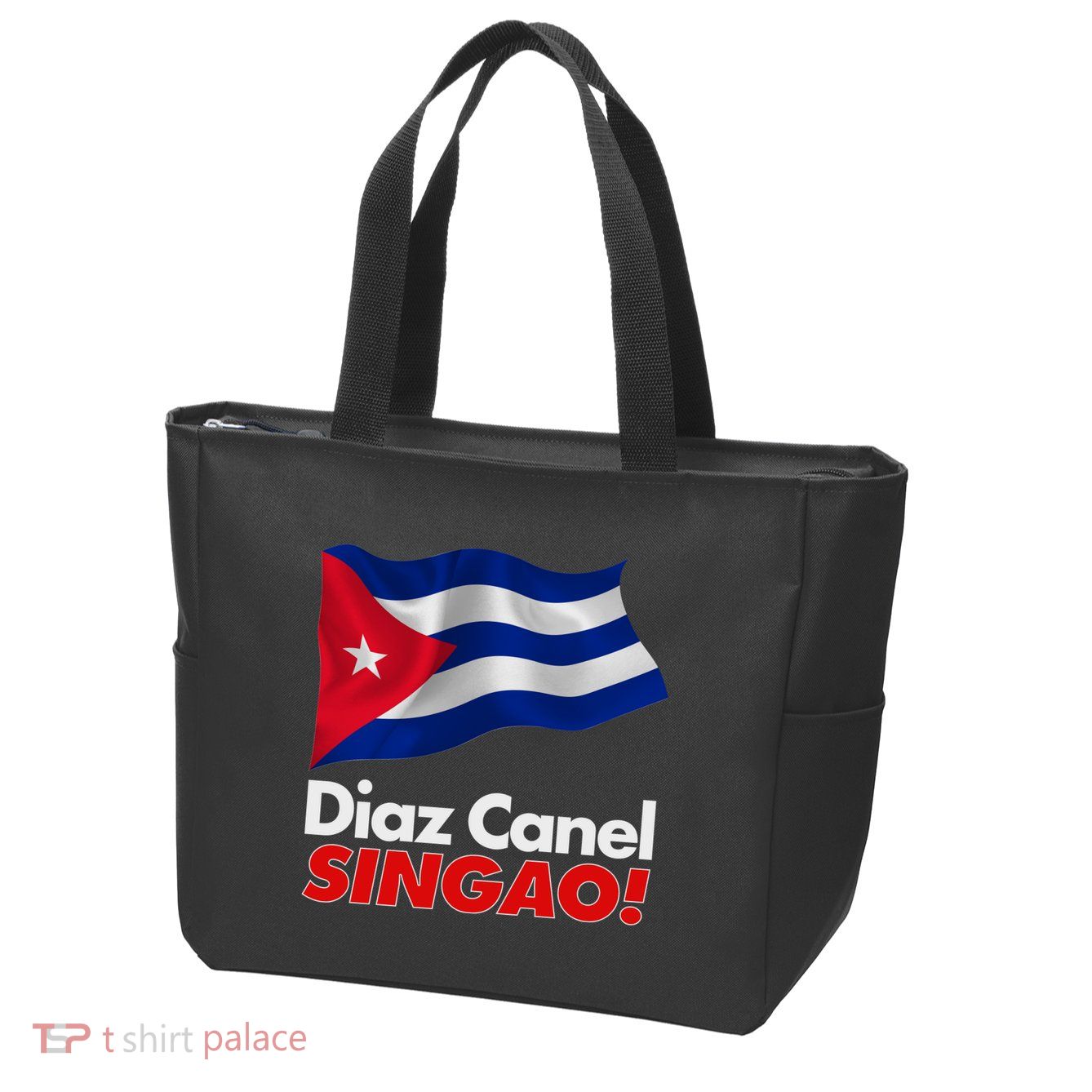 Diaz Canel Singao! Cuban Flag Zip Tote Bag
