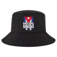 Diaz Canel Singao Cuban Flag Distressed Cool Comfort Performance Bucket Hat