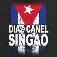 Diaz Canel Singao Cuban Flag Distressed Garment-Dyed Fleece Hoodie