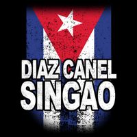 Diaz Canel Singao Cuban Flag Distressed Tall T-Shirt