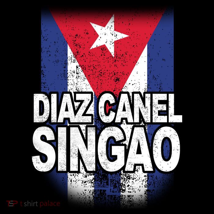 Diaz Canel Singao Cuban Flag Distressed Wool Snapback Cap