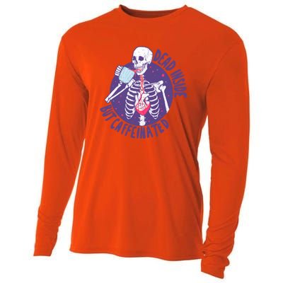 Dead Inside But Caffeinated Cooling Performance Long Sleeve Crew