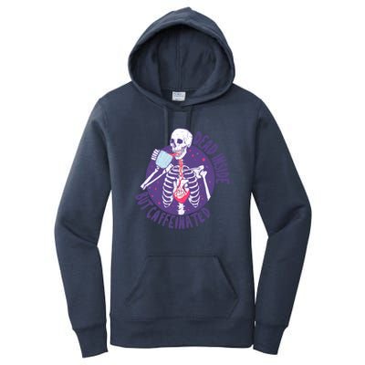 Dead Inside But Caffeinated Women's Pullover Hoodie