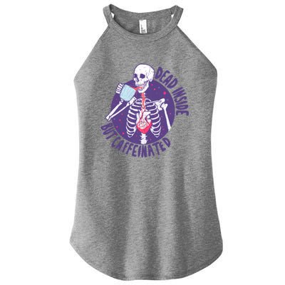 Dead Inside But Caffeinated Women’s Perfect Tri Rocker Tank