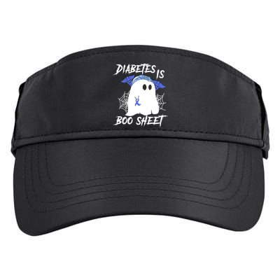 Diabetes Is Boo Sheet Halloween Ghost Diabetes Awareness Adult Drive Performance Visor
