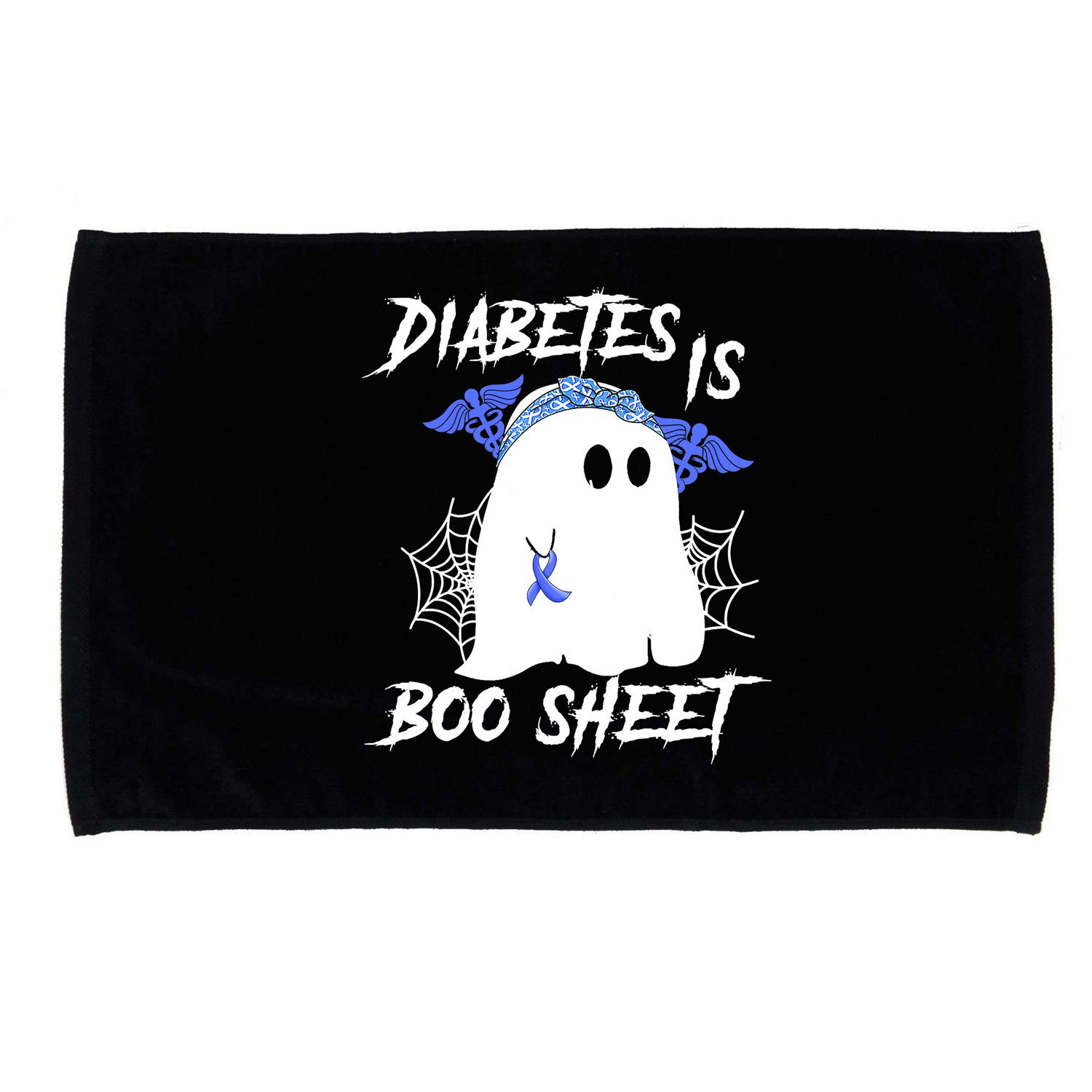 Diabetes Is Boo Sheet Halloween Ghost Diabetes Awareness Microfiber Hand Towel