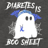 Diabetes Is Boo Sheet Halloween Ghost Diabetes Awareness Vector Backpack