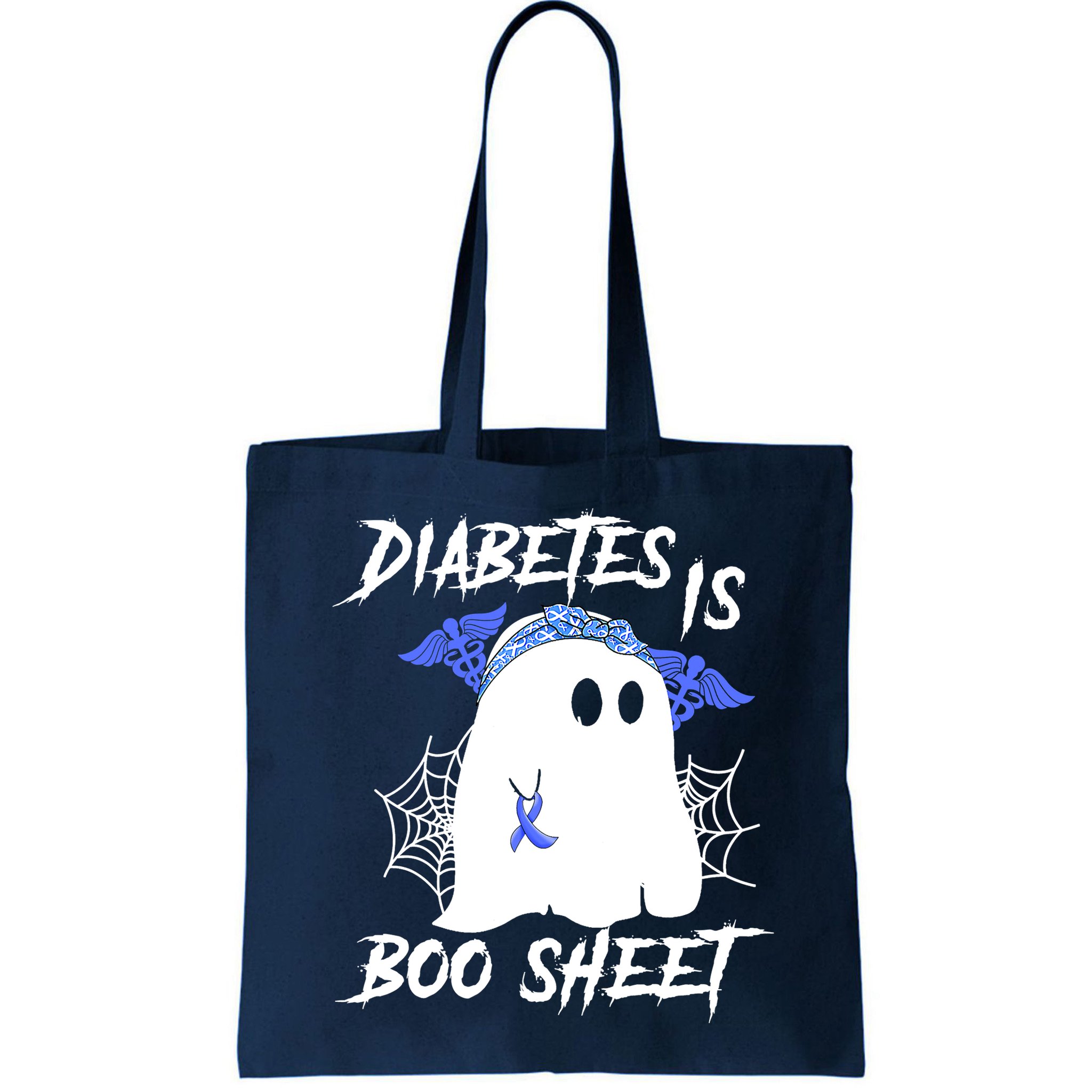Diabetes Is Boo Sheet Halloween Ghost Diabetes Awareness Bag