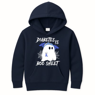 Diabetes Is Boo Sheet Halloween Ghost Diabetes Awareness Kids Hoodie