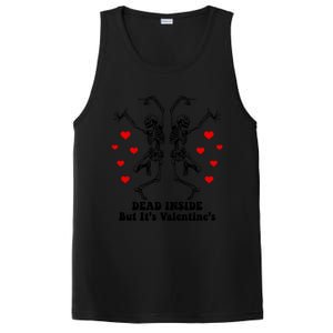 Dead Inside But ItS ValentineS Dancing Skeleton Couples Meaningful Gift PosiCharge Competitor Tank