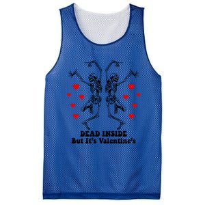 Dead Inside But ItS ValentineS Dancing Skeleton Couples Meaningful Gift Mesh Reversible Basketball Jersey Tank