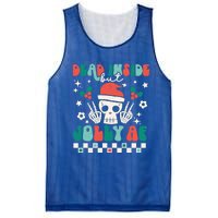 Dead Inside But Jolly Af Santa Skeleton Retro Christmas Xmas Meaningful Gift Mesh Reversible Basketball Jersey Tank