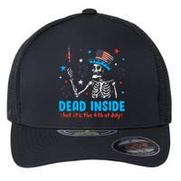 Dead Inside But It The 4th Of July Skeleton I Flexfit Unipanel Trucker Cap