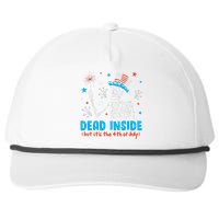 Dead Inside But It The 4th Of July Skeleton I Snapback Five-Panel Rope Hat