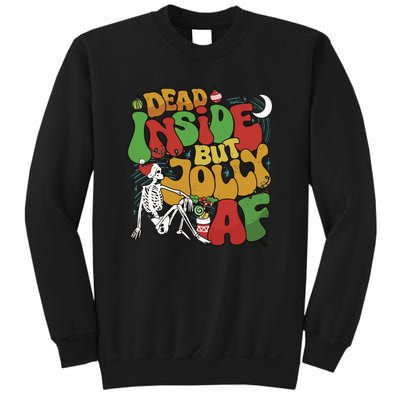 Dead Inside But Jolly Af Christmas Sweatshirt