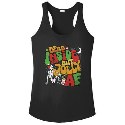 Dead Inside But Jolly Af Christmas Ladies PosiCharge Competitor Racerback Tank