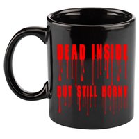 Dead Inside But Still Horny Funny Bloody 11oz C Handle Ceramic Mug