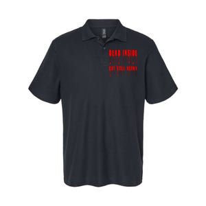 Dead Inside But Still Horny Funny Bloody Softstyle Adult Sport Polo