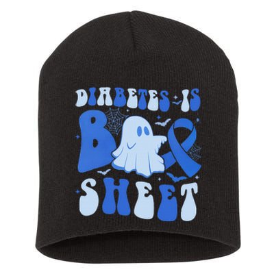 Diabetes Is Boo Sheet Halloween ghost Diabetes awareness Short Acrylic Beanie