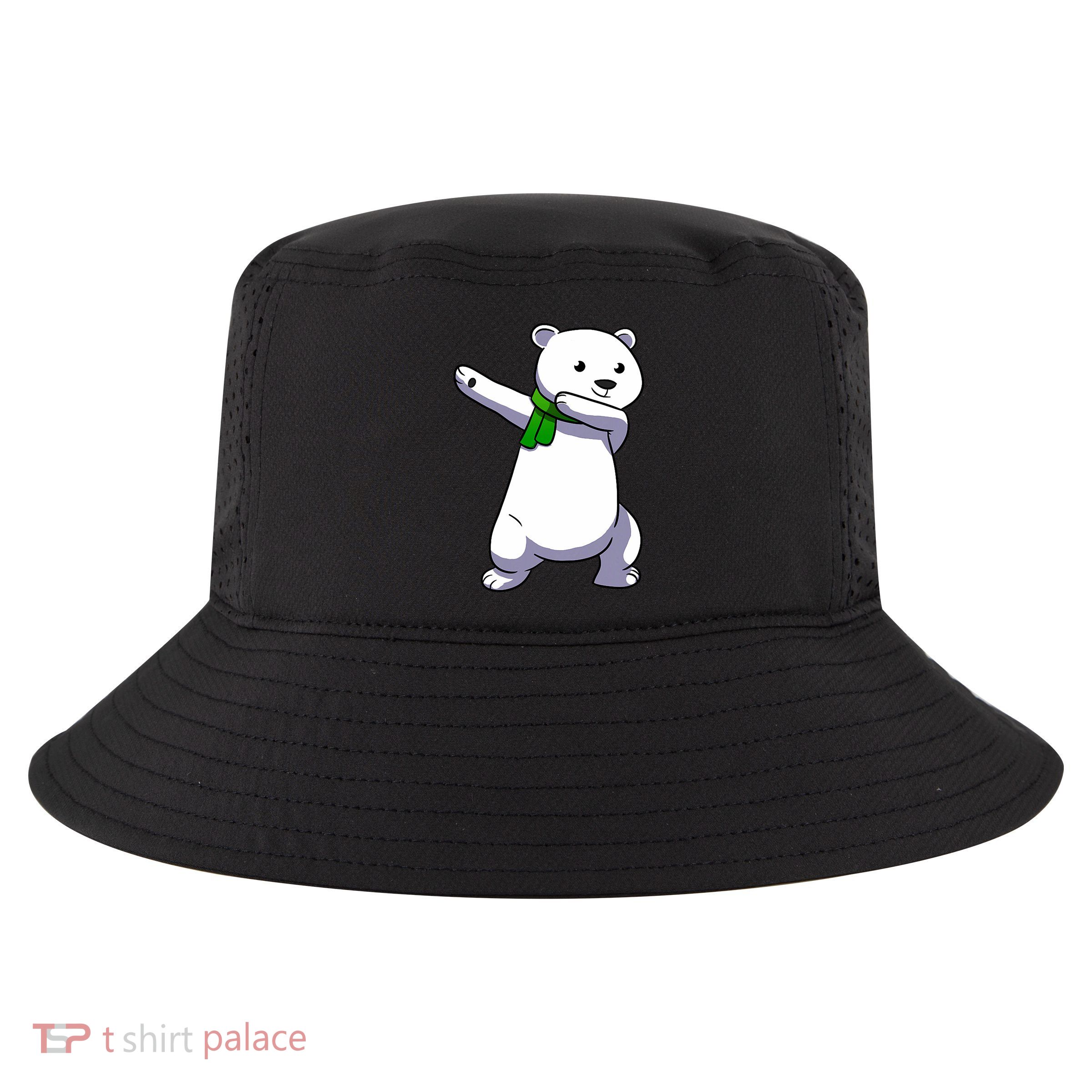 Dabbing Ice Bear Christmas Dab Polar Bear Cool Comfort Performance Bucket Hat