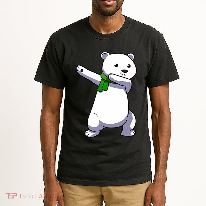 Dabbing Ice Bear Christmas Dab Polar Bear Tall T-Shirt