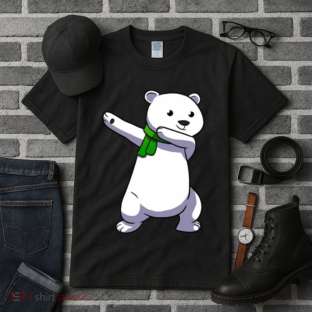 Dabbing Ice Bear Christmas Dab Polar Bear Tall T-Shirt