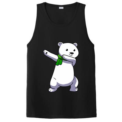 Dabbing Ice Bear Christmas Dab Polar Bear PosiCharge Competitor Tank