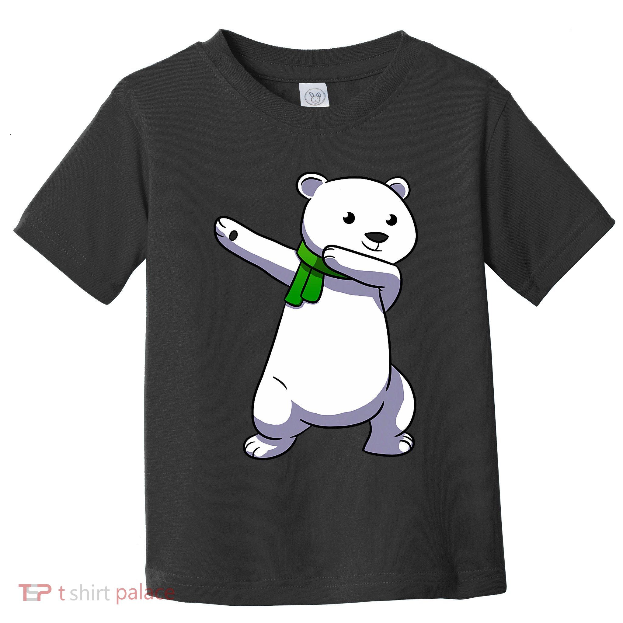 Dabbing Ice Bear Christmas Dab Polar Bear Toddler T-Shirt