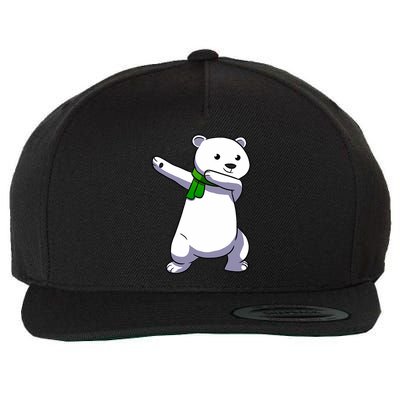 Dabbing Ice Bear Christmas Dab Polar Bear Wool Snapback Cap