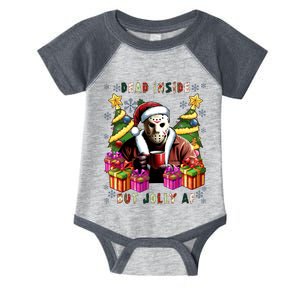 Dead Inside But Jolly Af Voorhees Christmas Infant Baby Jersey Bodysuit