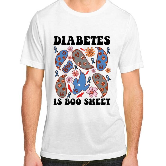 Diabetes Is Boo Sheet Halloween Ghoul Ghost Adult ChromaSoft Performance T-Shirt