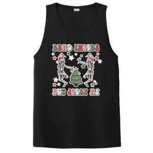 Dead Inside But Jolly Dancing Skeletons Christmas Great Gift PosiCharge Competitor Tank