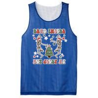 Dead Inside But Jolly Dancing Skeletons Christmas Great Gift Mesh Reversible Basketball Jersey Tank