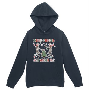 Dead Inside But Jolly Dancing Skeletons Christmas Great Gift Urban Pullover Hoodie