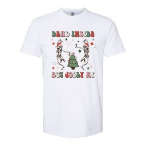 Dead Inside But Jolly Dancing Skeletons Christmas Great Gift Softstyle CVC T-Shirt