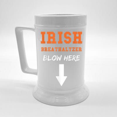 Dirty Irish Breathalyzer Adult St Patricks Day Beer Stein