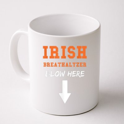 Dirty Irish Breathalyzer Adult St Patricks Day Coffee Mug