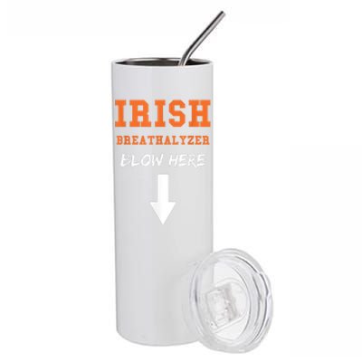 Dirty Irish Breathalyzer Adult St Patricks Day Stainless Steel Tumbler