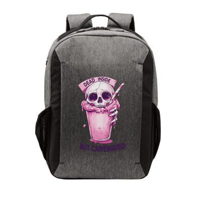 Dead Inside But Caffeinated Spooky Halloween Skull Vector Backpack