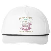 Dead Inside But Ready To Party Skeleton Snapback Five-Panel Rope Hat