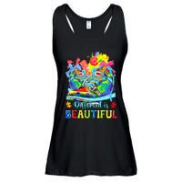 Different Is Beautiful Autism Awareness Funny Shoes Ladies Essential Flowy Tank