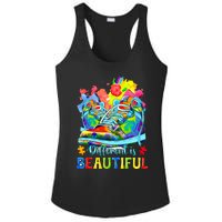 Different Is Beautiful Autism Awareness Funny Shoes Ladies PosiCharge Competitor Racerback Tank